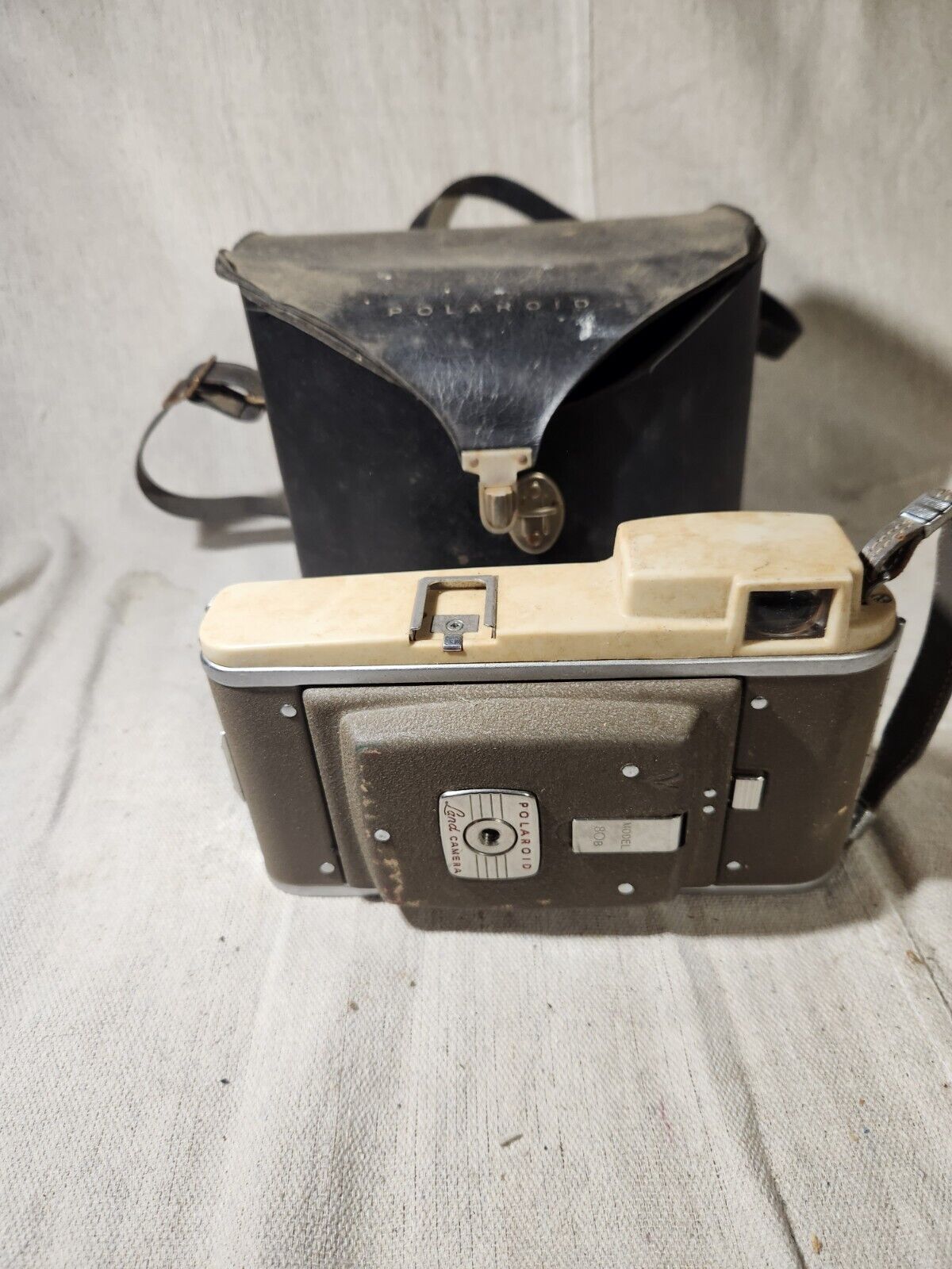 Vintage Polaroid Land Camera Model 80B W/ Case