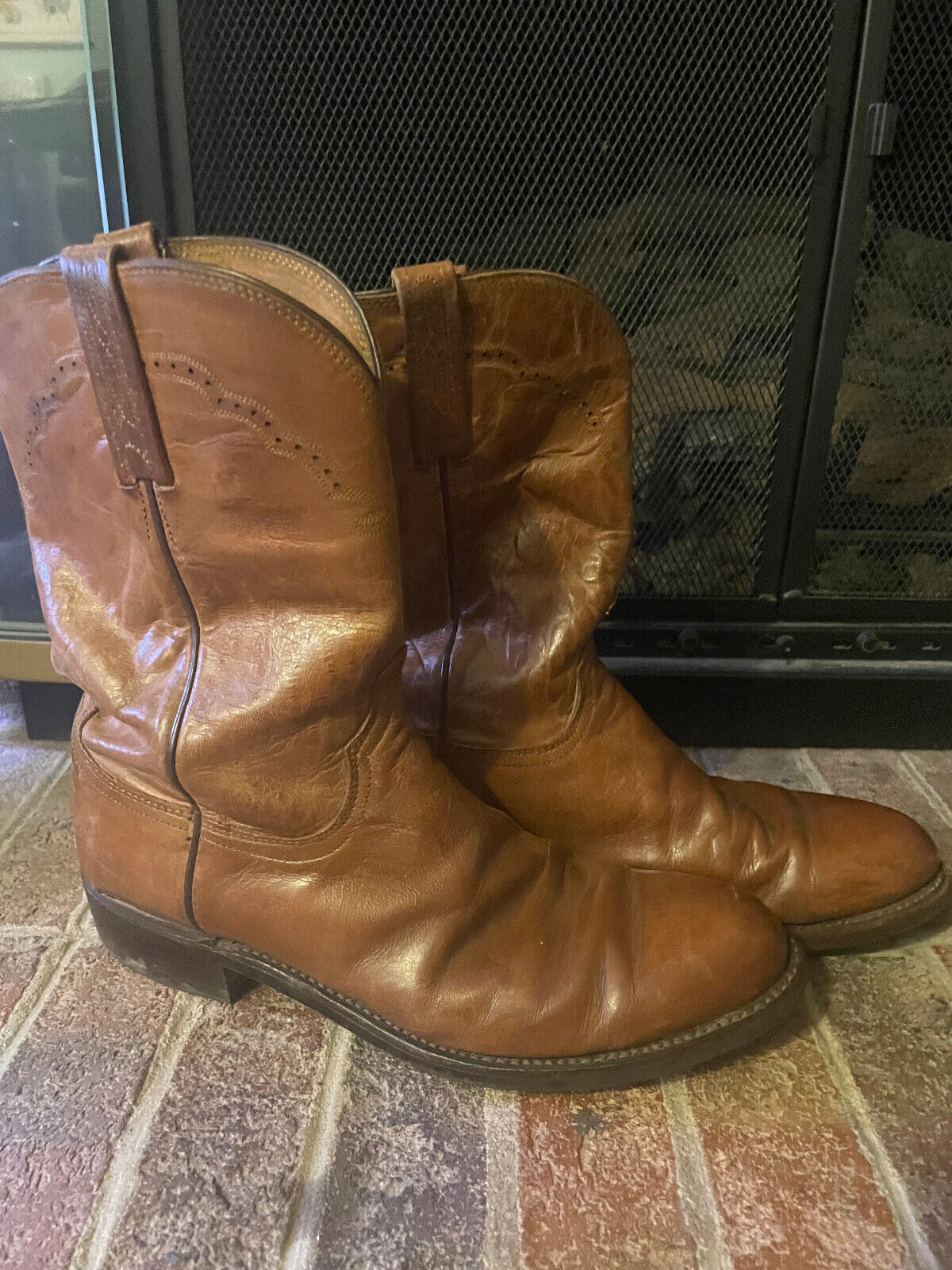 Lucchese Vibram Sole Boots, Style #M10170, Size 12D