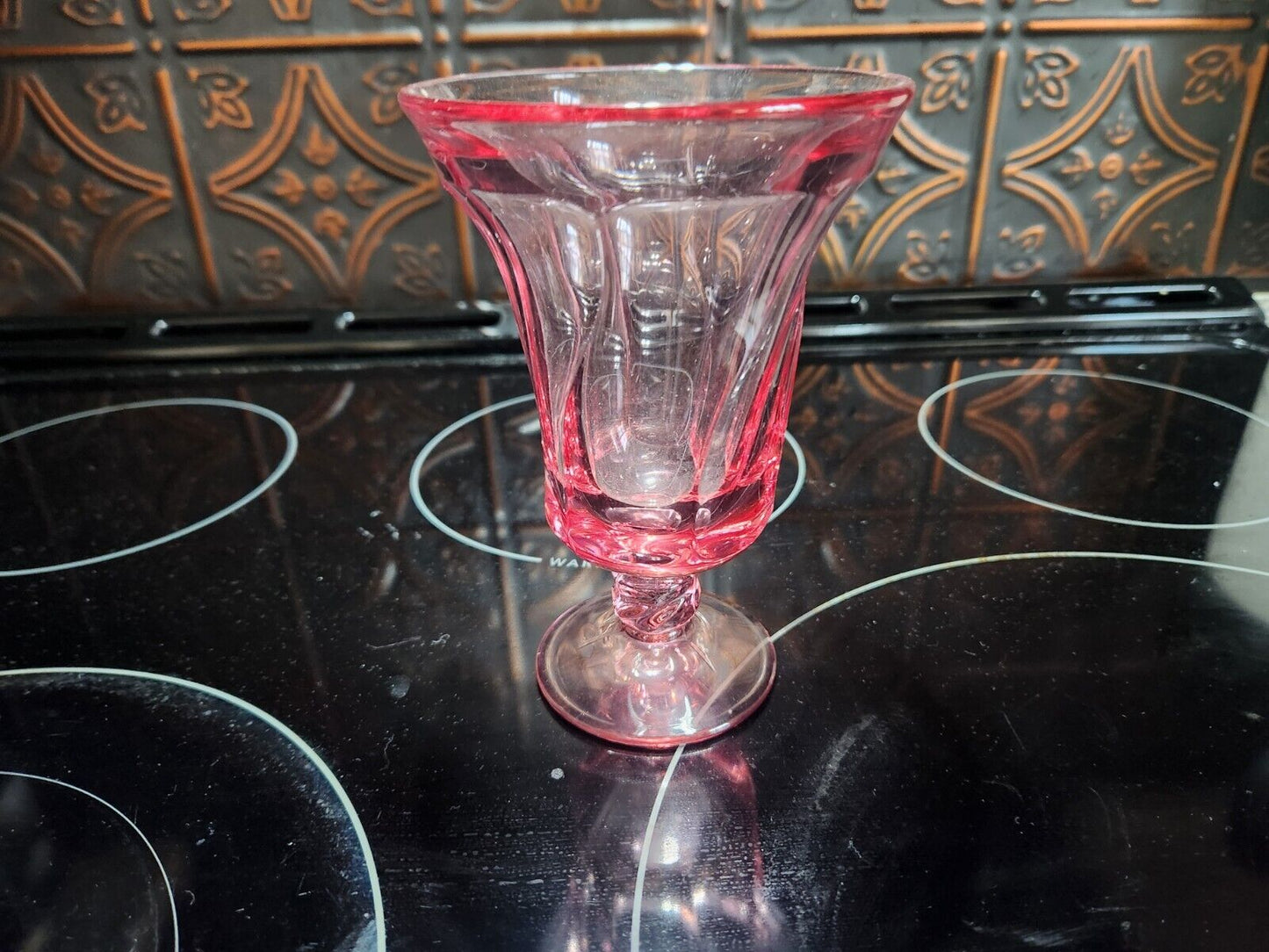 Set of 8 Ice Tea Goblets Pink Fostoria Glassware