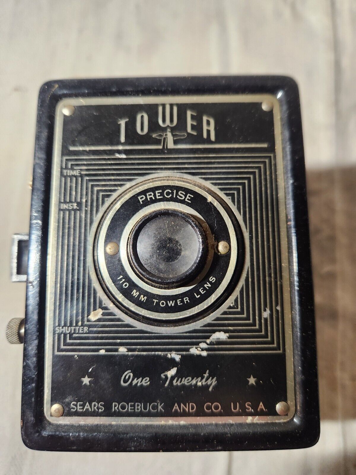 Vintage Sears Tower One Twenty Art Deco Camera 