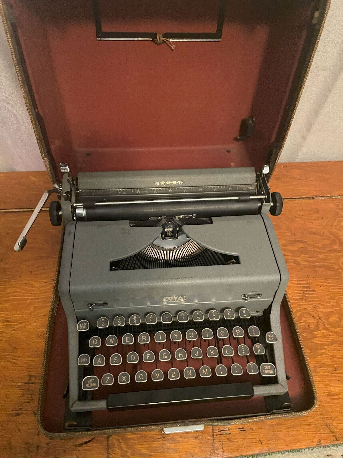 1940's Grey Royal Arrow Portable Typewriter